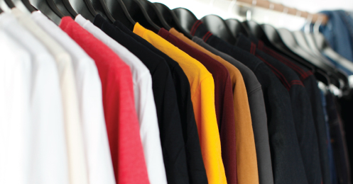 Apparel Software - Clothes on hangers