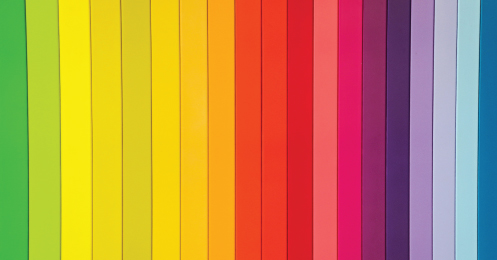 Stripes of color to show Dye Lots