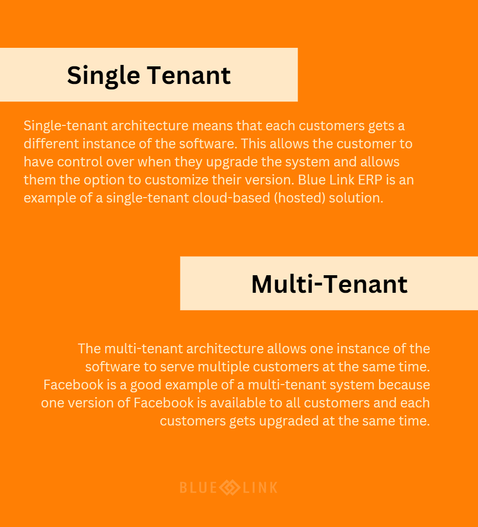 Single vs multi tenant
