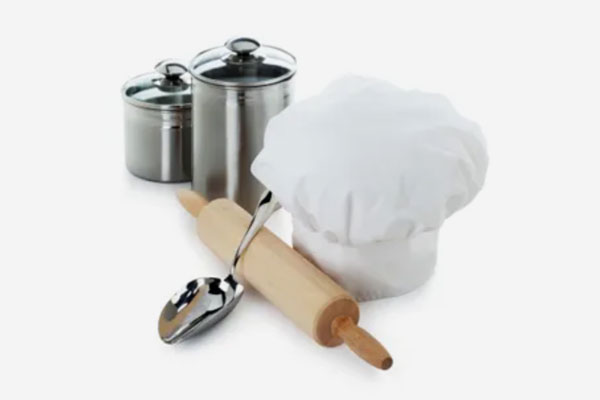 Chefs Hat, Rolling pin, spoon and jay - Kitchen equipment